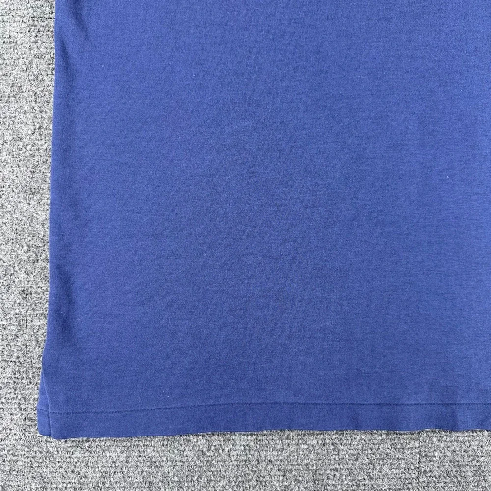 Polo Ralph Lauren Polo Shirt Mens LG Large Navy Blue Classic Fit Cotton Jersey